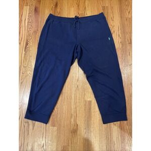 Polo Ralph Lauren Sweatpants Joggers 3XB Navy Blue Heavyweight Prep Lounge Pony